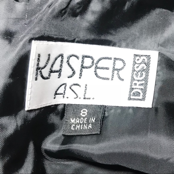 Kasper A.S.L. Dresses Black Career Style Dress - Picture 4 of 6